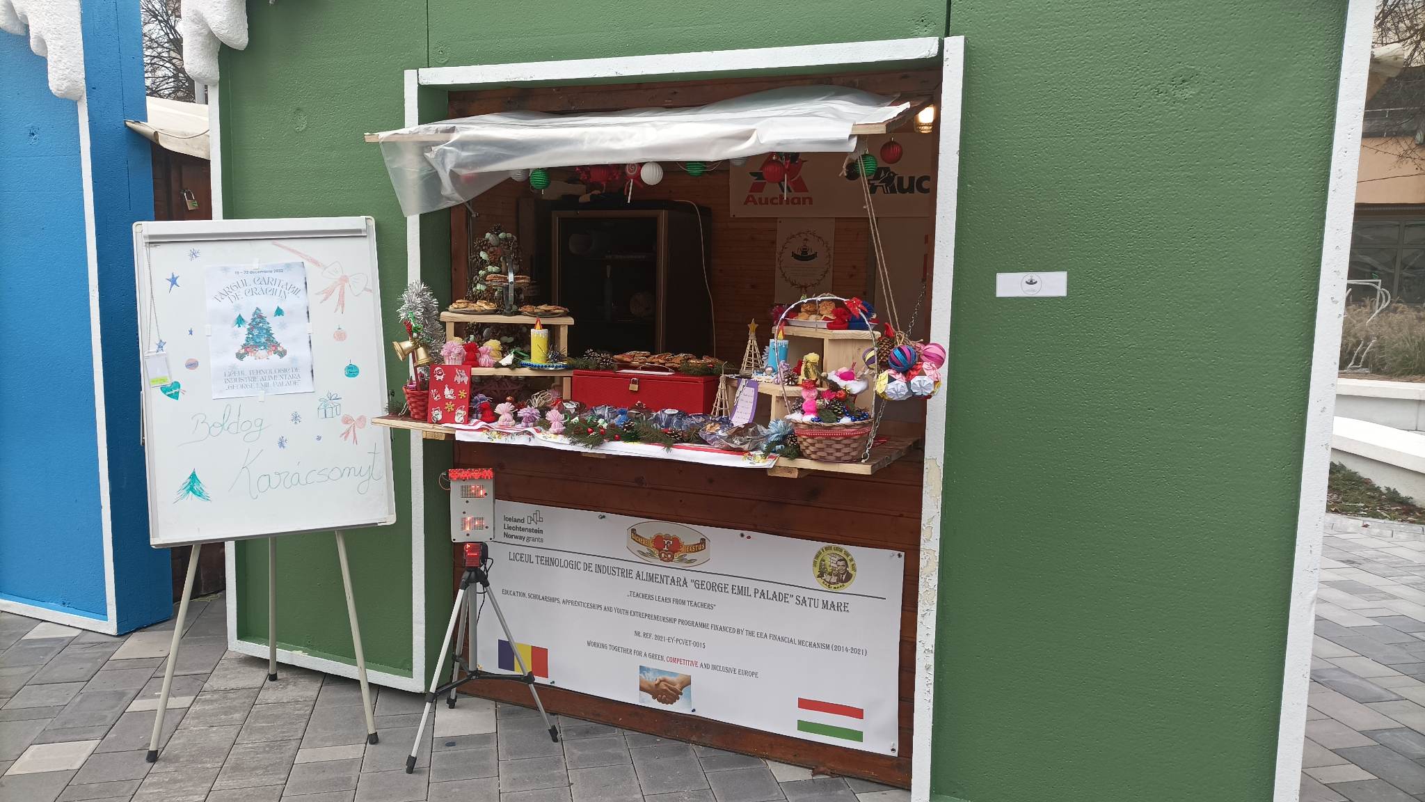 PROIECT. Elevii Grupului Școlar de Industrie Alimentară „George Emil Palade” din Satu Mare, prezenți la Târgul de Crăciun