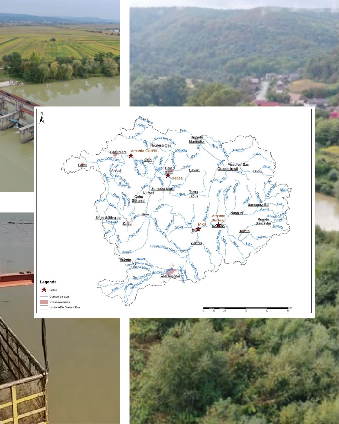 Sistem de colectare a deșeurilor plutitoare pe Someș, la Satu Mare