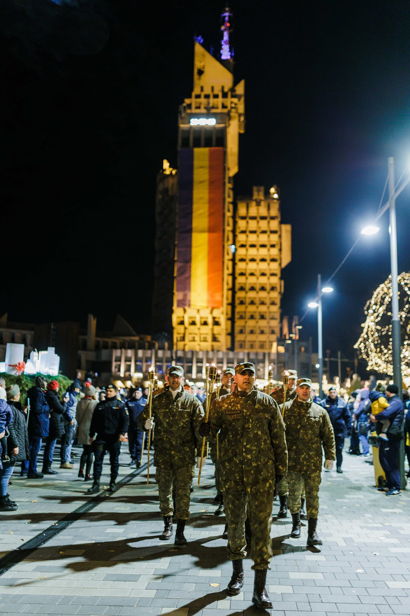 Retragere cu torțe în centrul Sătmarului