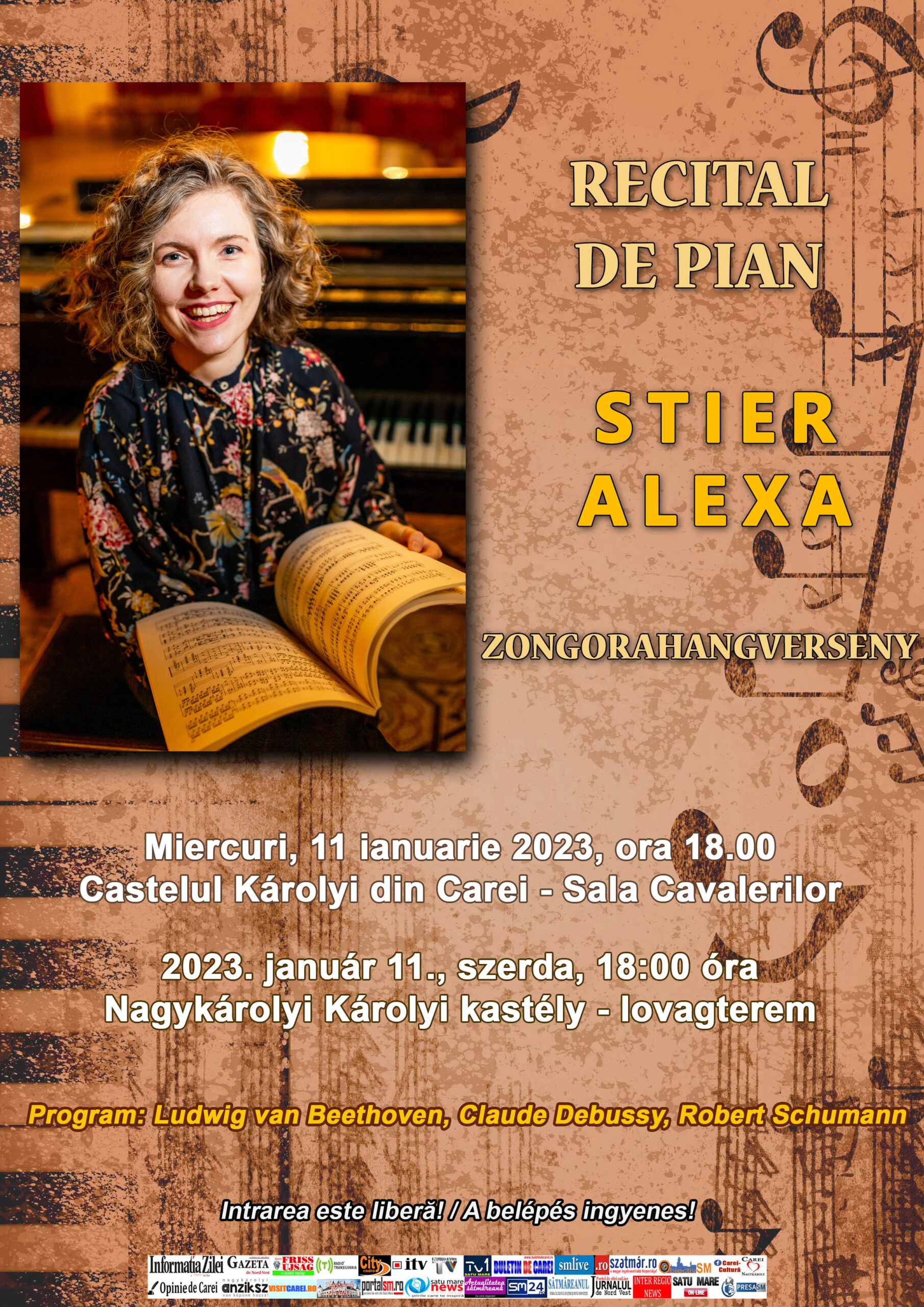 RECITAL DE PIAN SUSȚINUT DE STIER ALEXA-DOROTTYA LA CASTELUL DIN CAREI