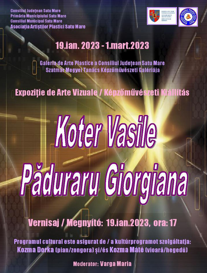 Expoziție Koter - Păduraru la Consiliul Județean Satu Mare