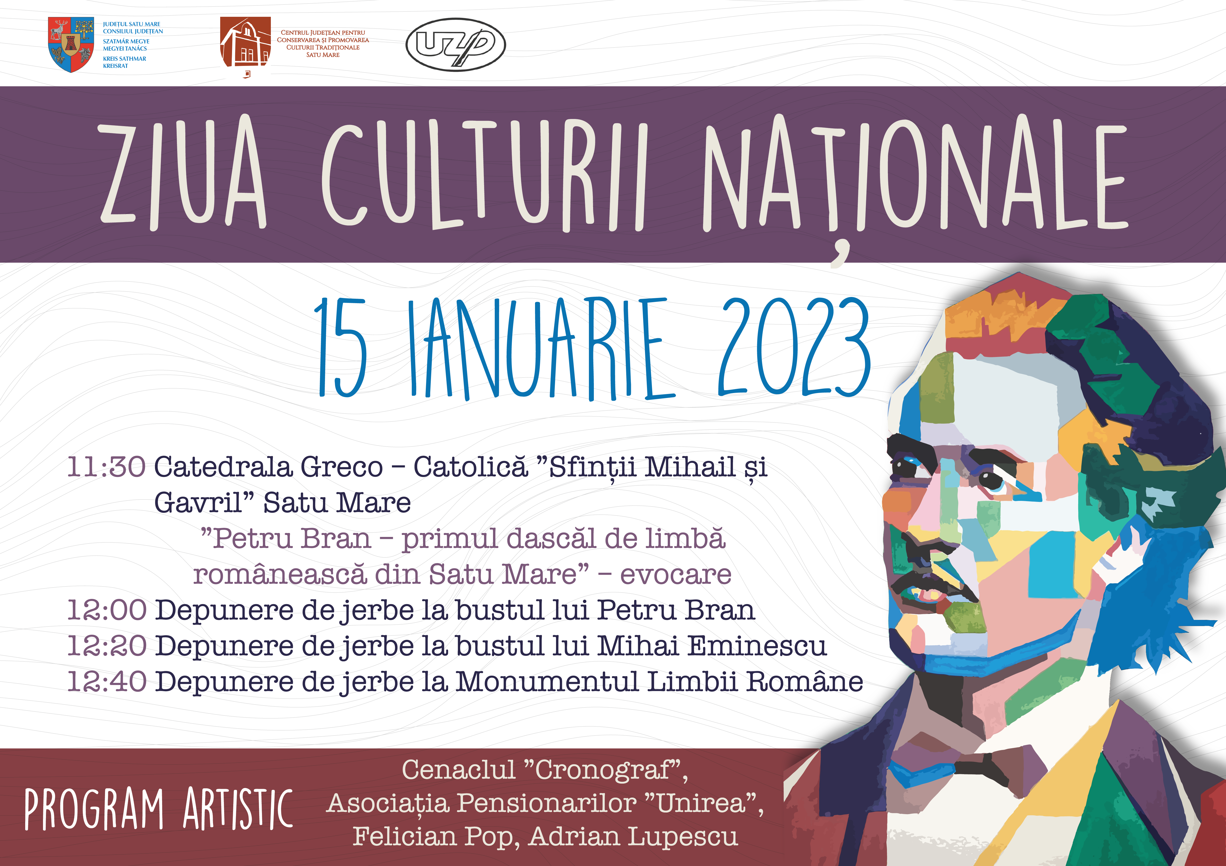 EVENIMENTE. Ziua Culturii Naționale la Satu Mare