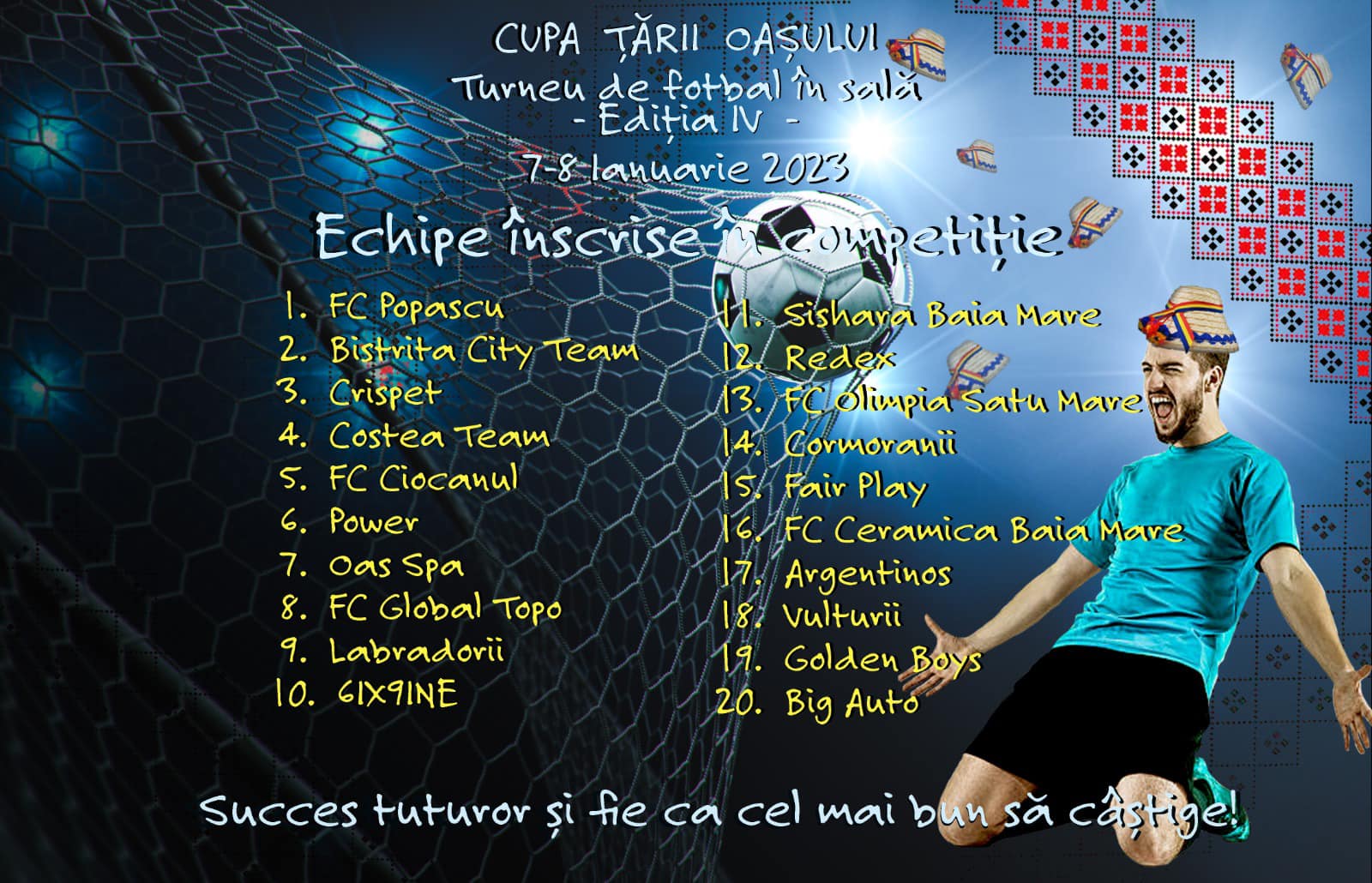 Eveniment. Cupa Țării Oașului la futsal a adus 20 de echipe la Negrești Oaș!