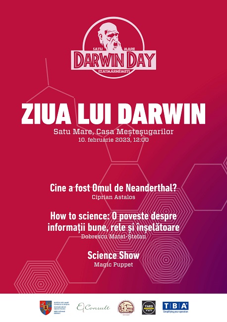 Ziua lui Darwin Satu Mare 2023. O zi pentru cunoaștere și gândire