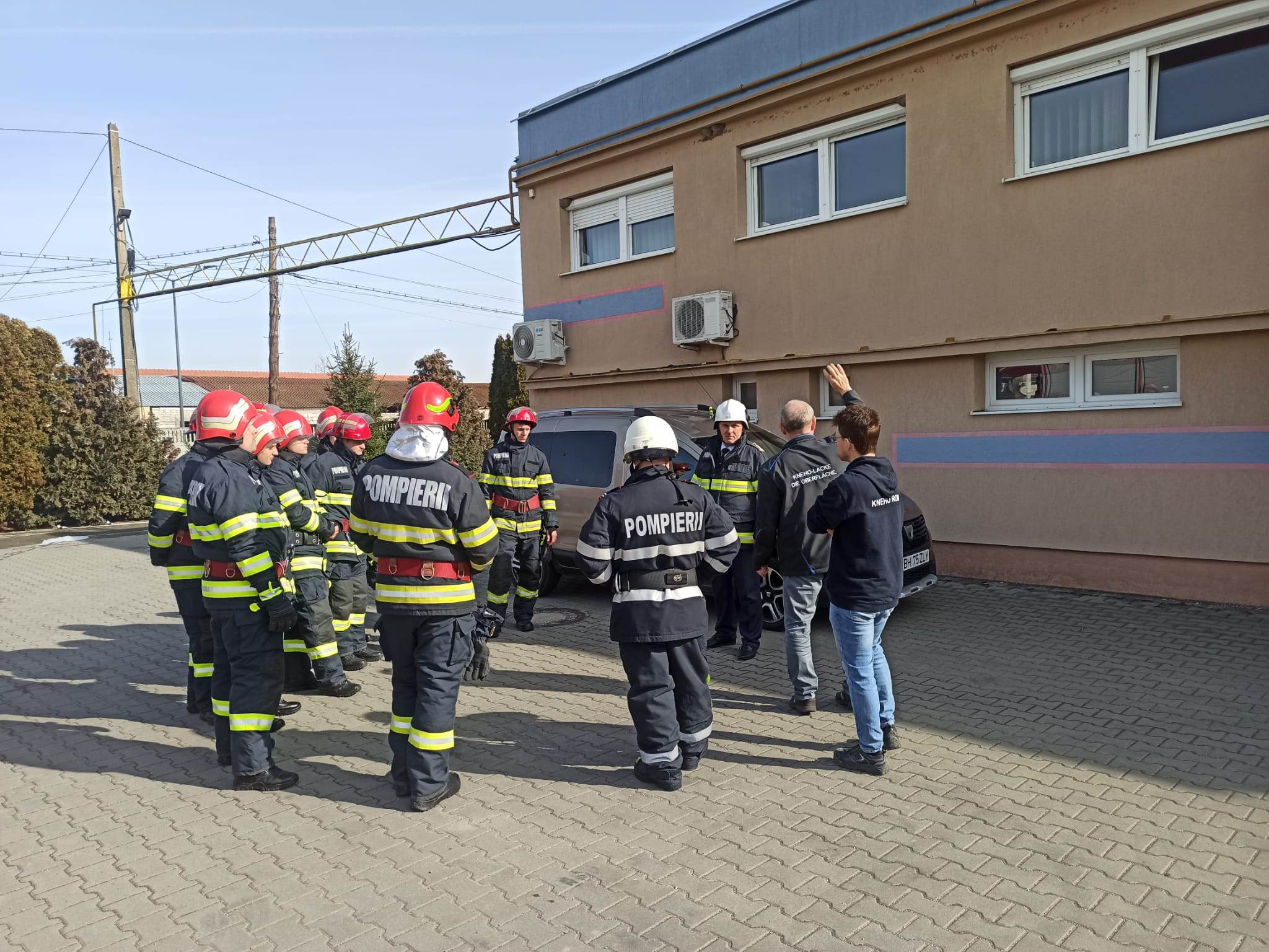 Exercițiu cu forțe şi mijloace în teren- Incendiu operator economic