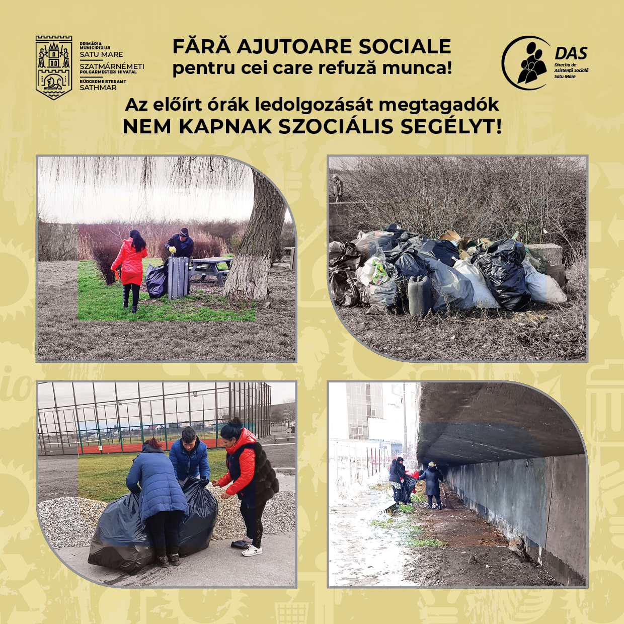 Scoși la MUNCĂ, nu doar la întins mâna