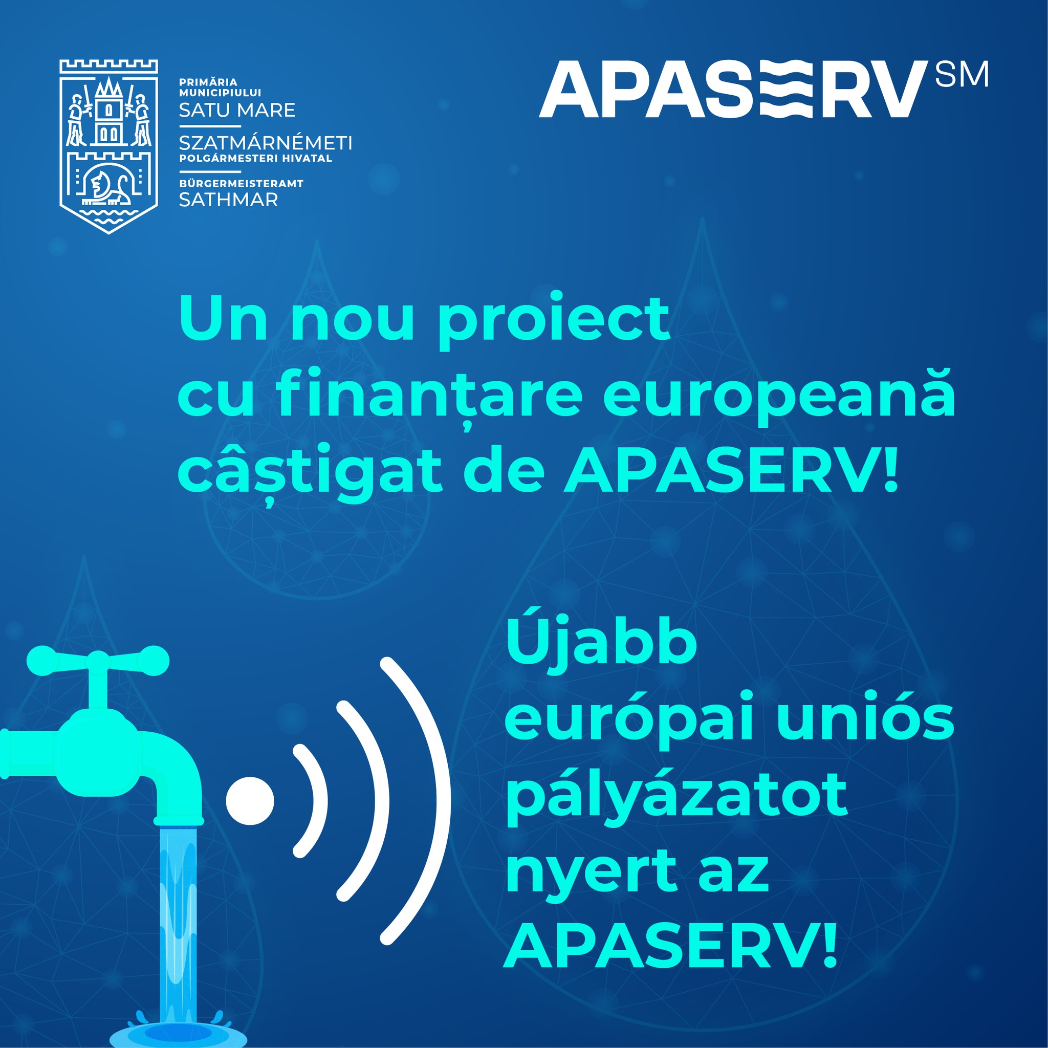 Proiect de peste 2 milioane de euro, câștigat de Apaserv