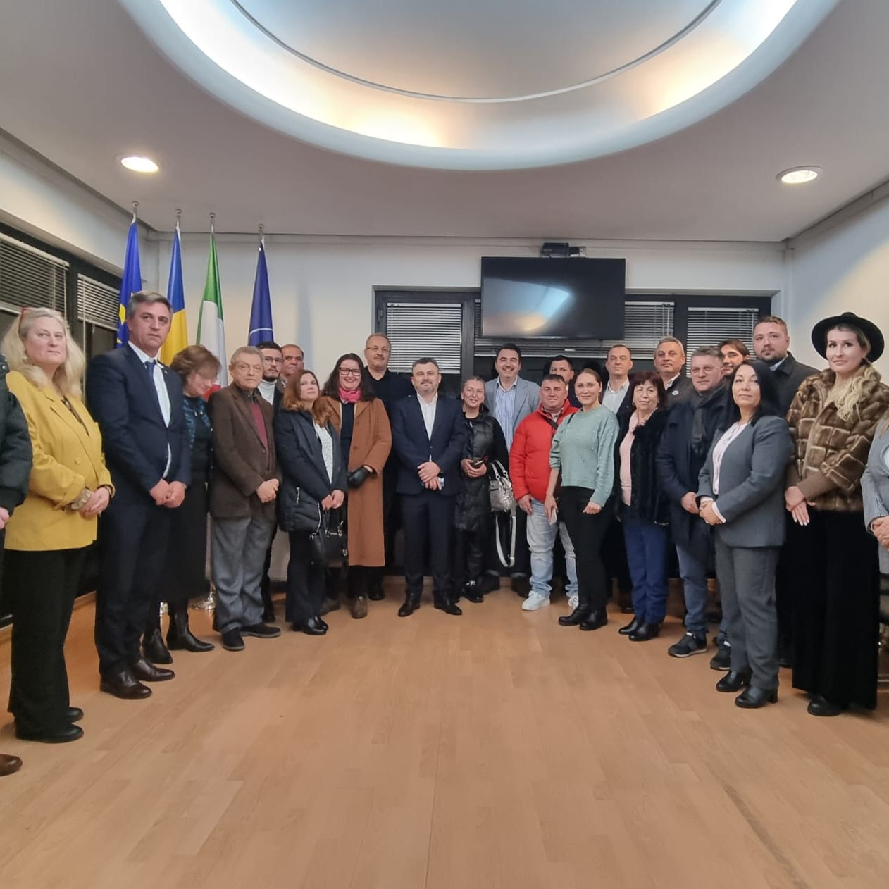 PARTICIPARE Sătmăreanul Gheorghe Cârciu, în vizită prodigioasă printre românii din Italia