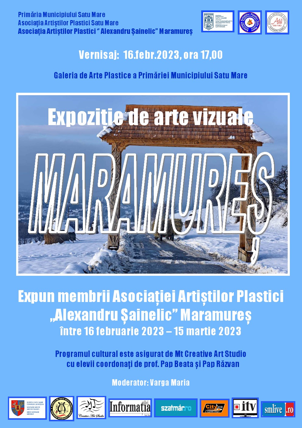 Expoziția pictorilor maramureșeni în Primăria Municipiului Satu Mare
