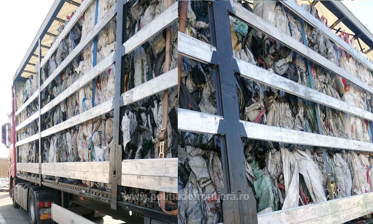 FOTO: Peste 18 tone deșeuri, oprite la intrarea în țară