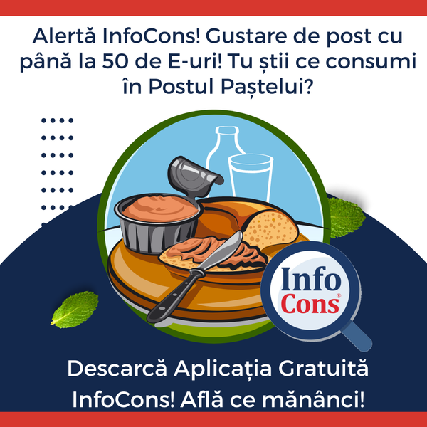 ATENȚIE!!! Gustare de post cu până la 50 E-uri ! Fii informat în Postul Paștelui !