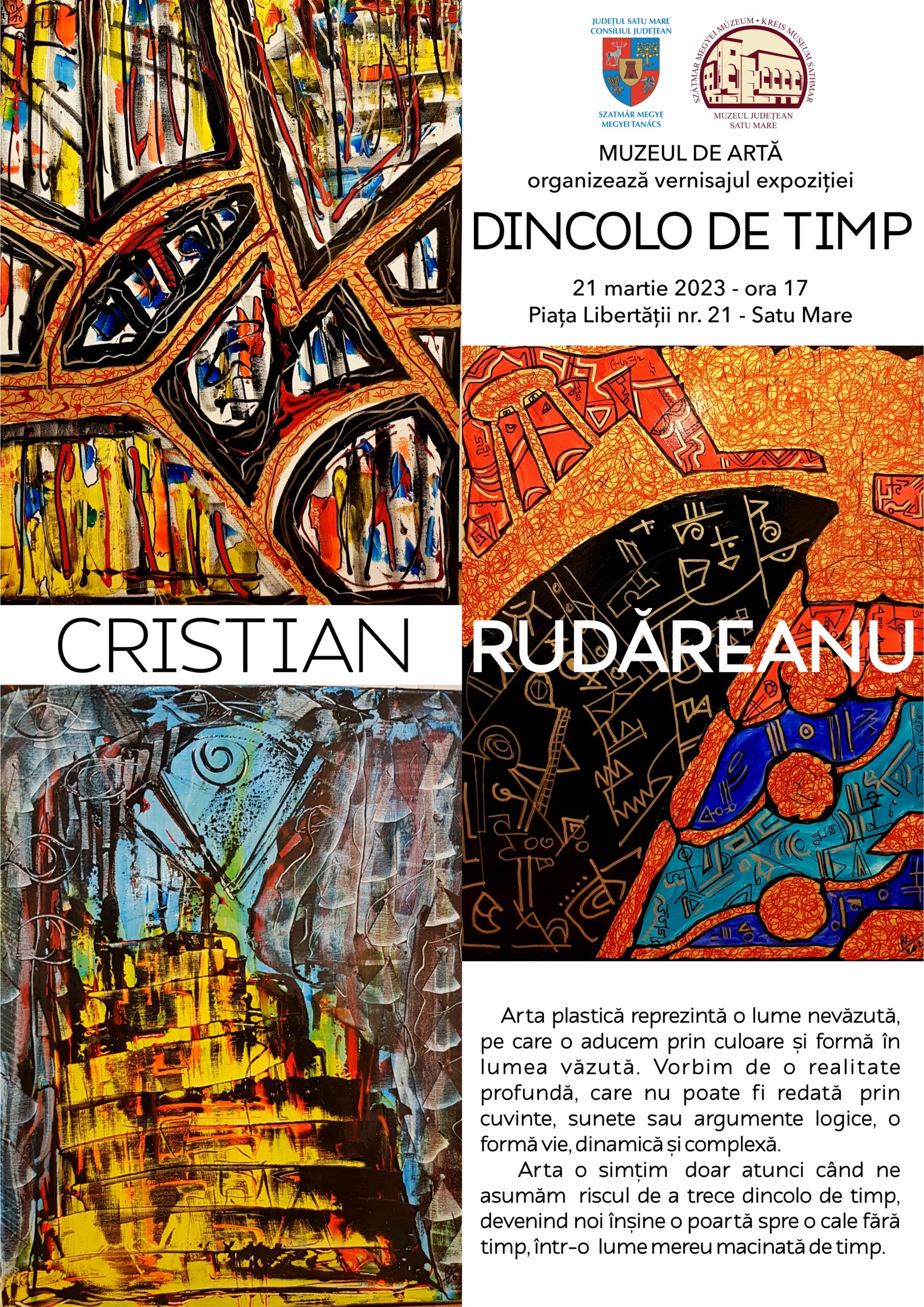 Muzeului Județean Satu Mare invită sătmărenii la o călătorie artistică, „Dincolo de Timp”