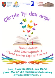 „Cărțile îți dau aripi”. Proiect derulat pentru a marca Ziua Internațională a Cărții pentru Copii și Tineret