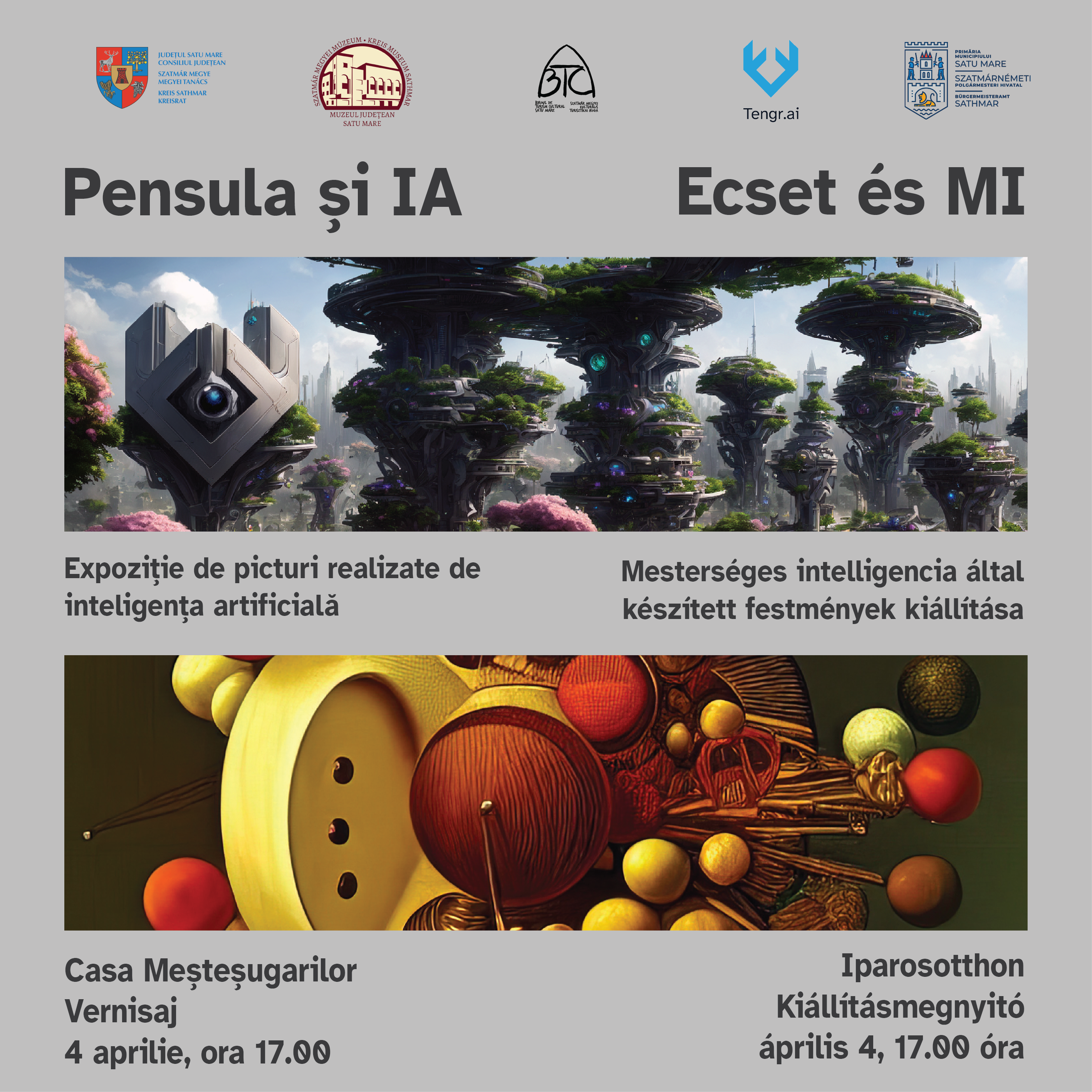 „Pensula și IA” - expoziție de picturi realizate de inteligența artificială