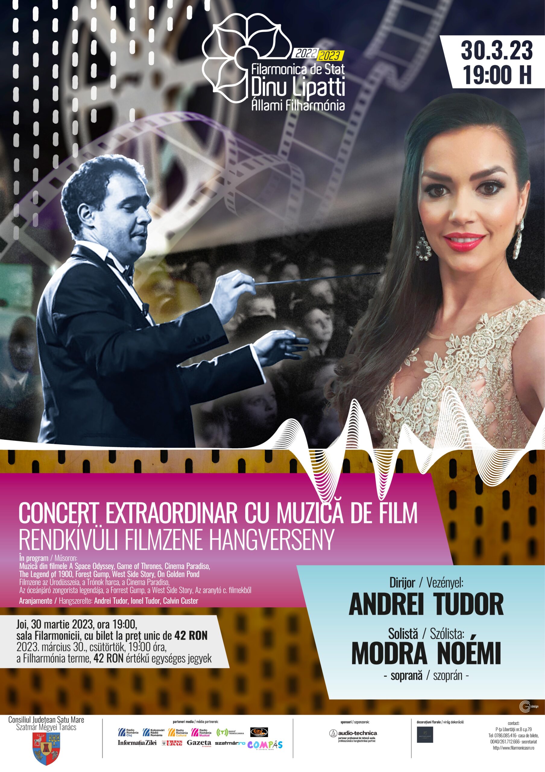 Spectacolul „Muzica din filme” de la Filarmonica Dinu Lipatii își suplimentează biletele