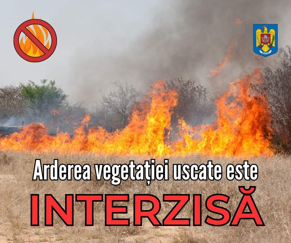 Măsuri împotriva arderilor de vegetație uscată