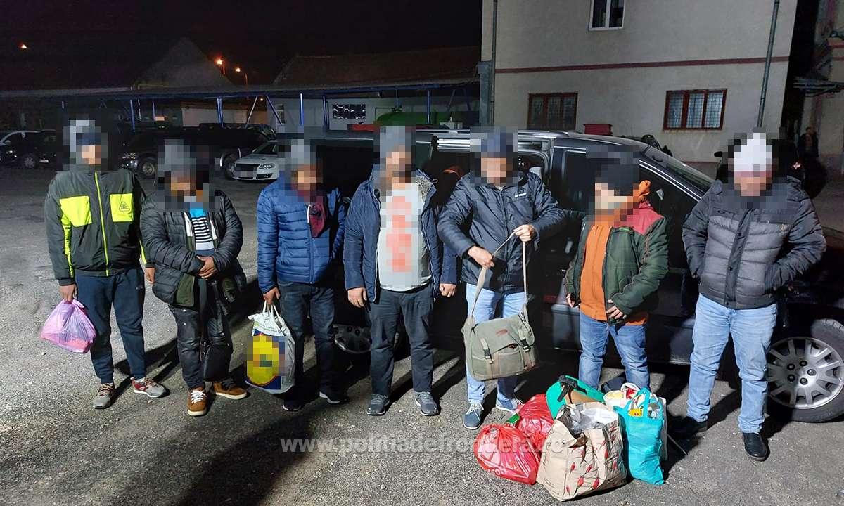 FOTO. TRAFICUL  de MIGRANȚI, în floare la Satu Mare. Migranți din Bangladesh și călăuze din Ucraina, prinși la frontieră