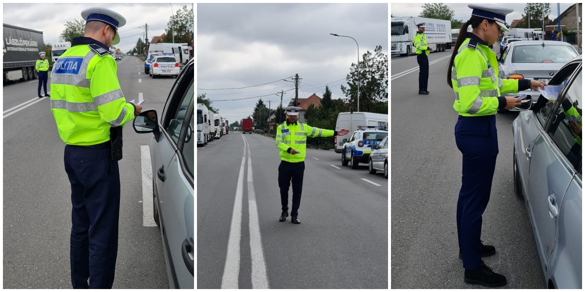 CONFLICT. Poliția rutieră sătmăreană stă pe un butoi cu pulbere