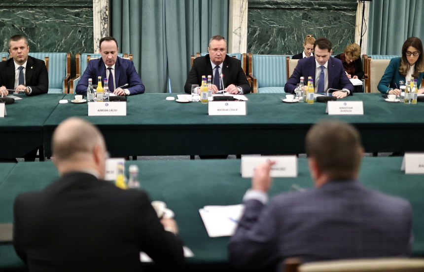 Întâlnirea premierului Nicolae-Ionel Ciucă cu reprezentanții Asociației Române a Băncilor