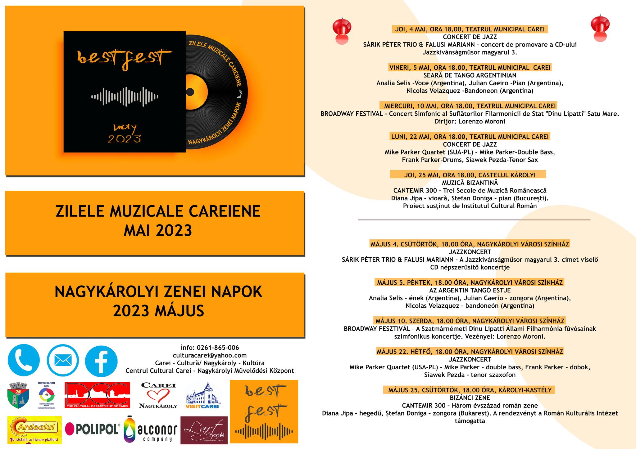 BEST FEST - ZILELE MUZICALE CAREIENE – MAI 2023