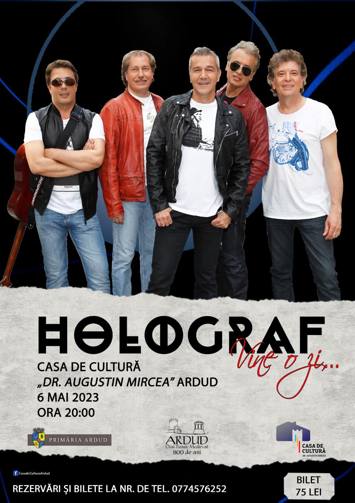 CONCERT. Vine o zi … cu Holograf la ARDUD!