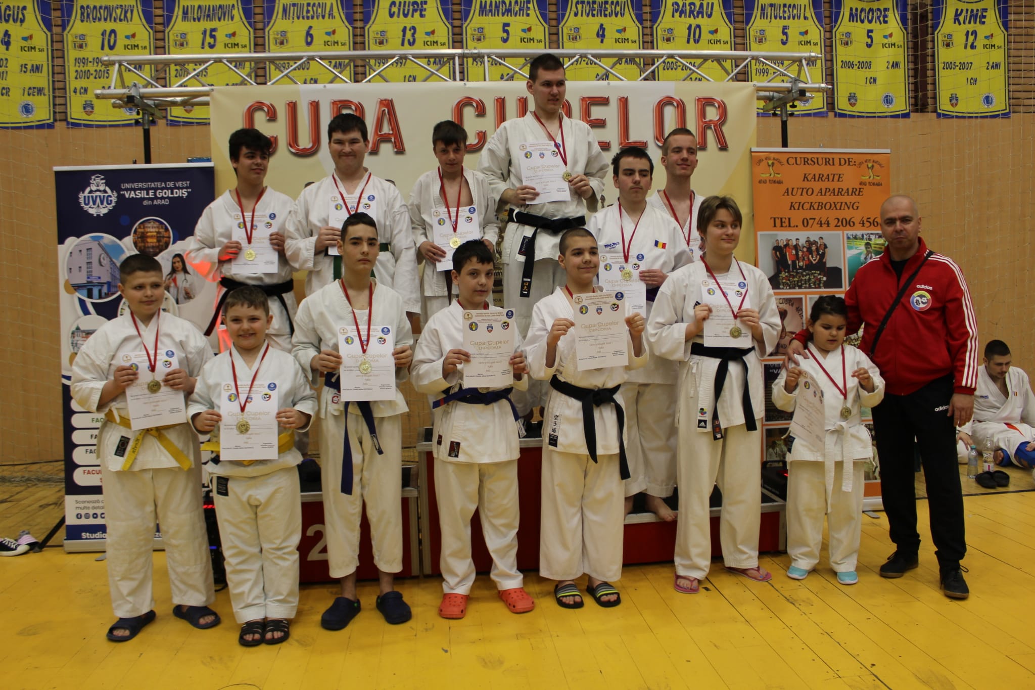 Karate. Okinawa, pe podium la Cupa Cupelor de la Arad