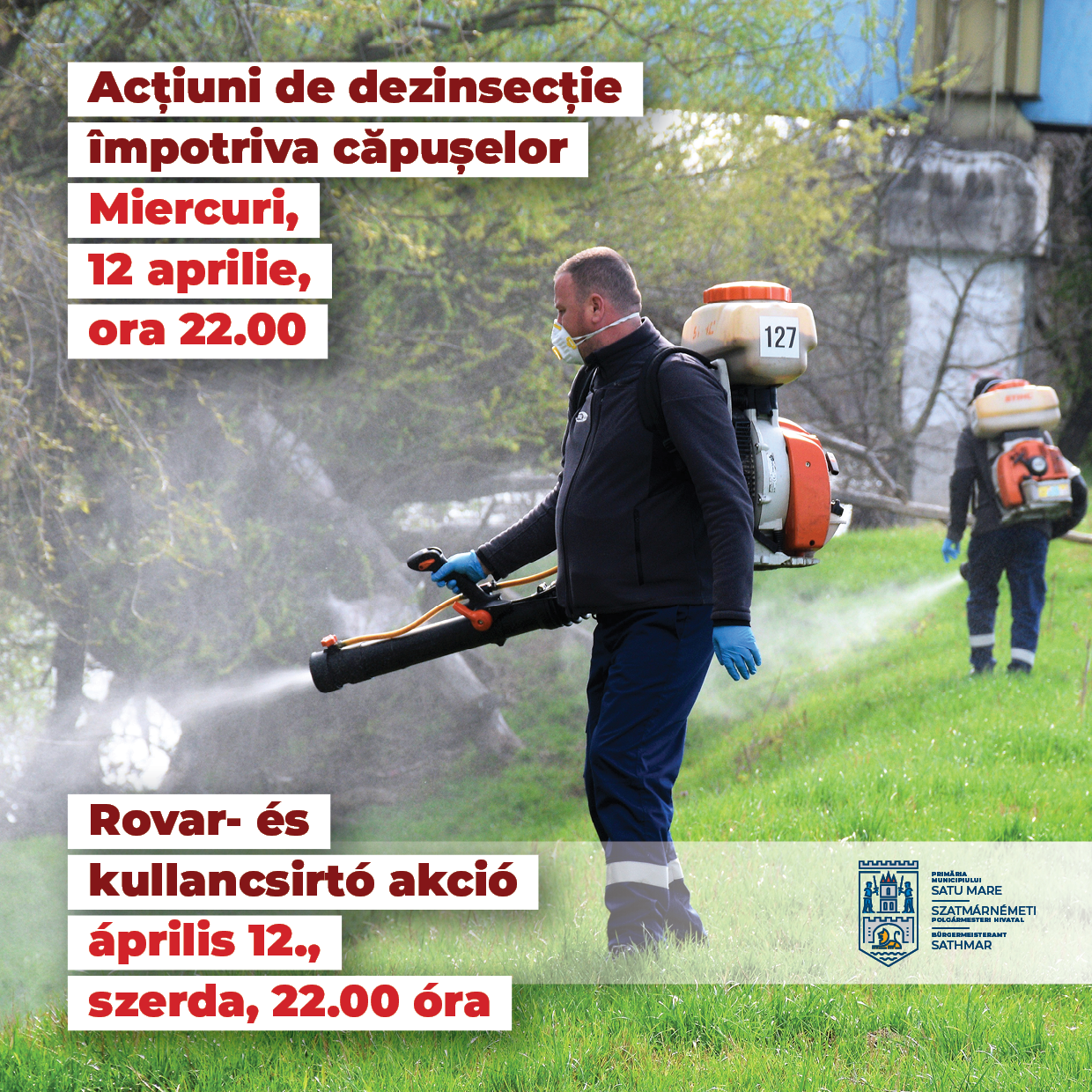 Încep acțiunile de dezinsecție împotriva căpușelor