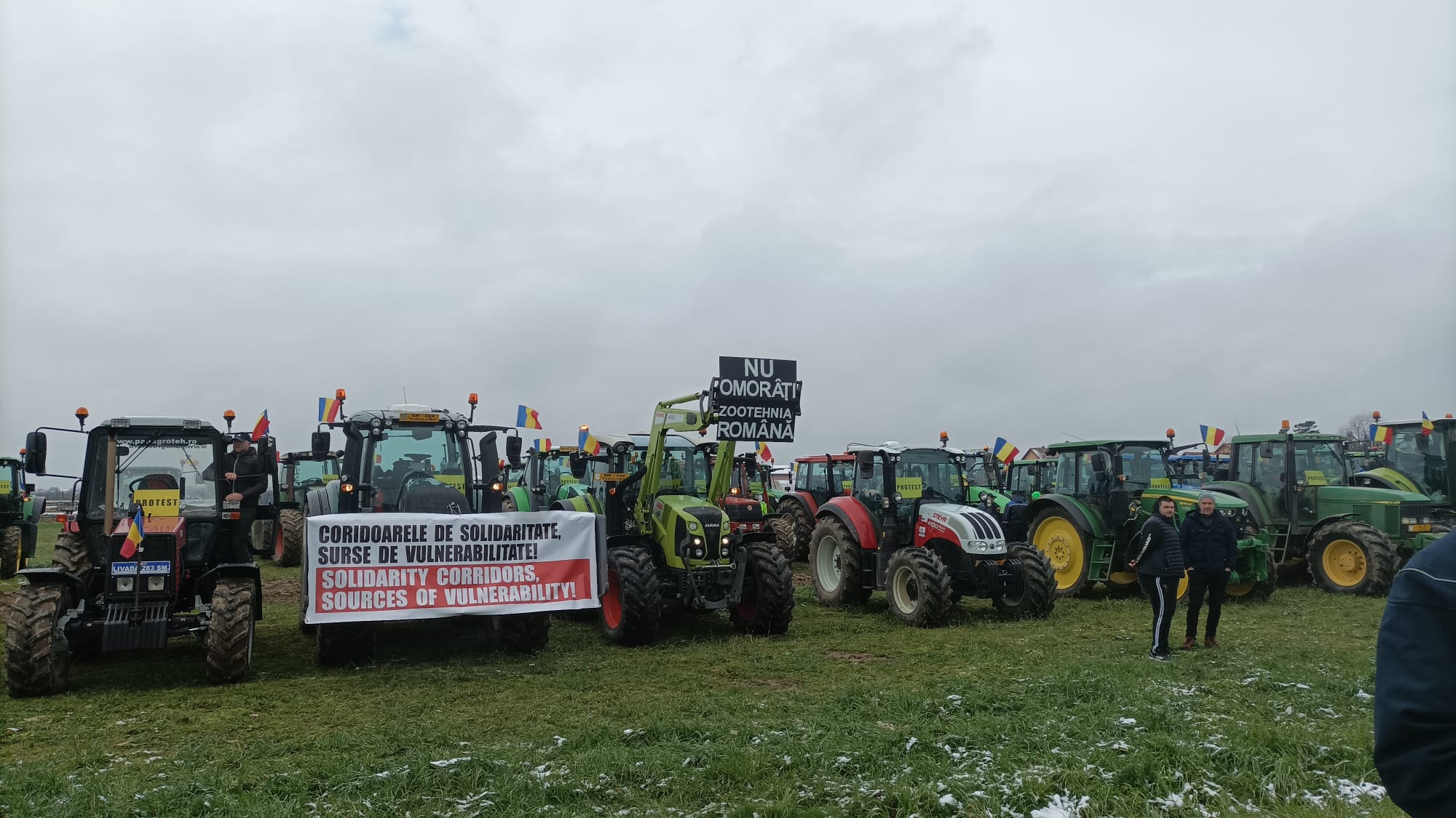 Protest uriaș în județ. Fermierii revoltați au ieșit în stradă
