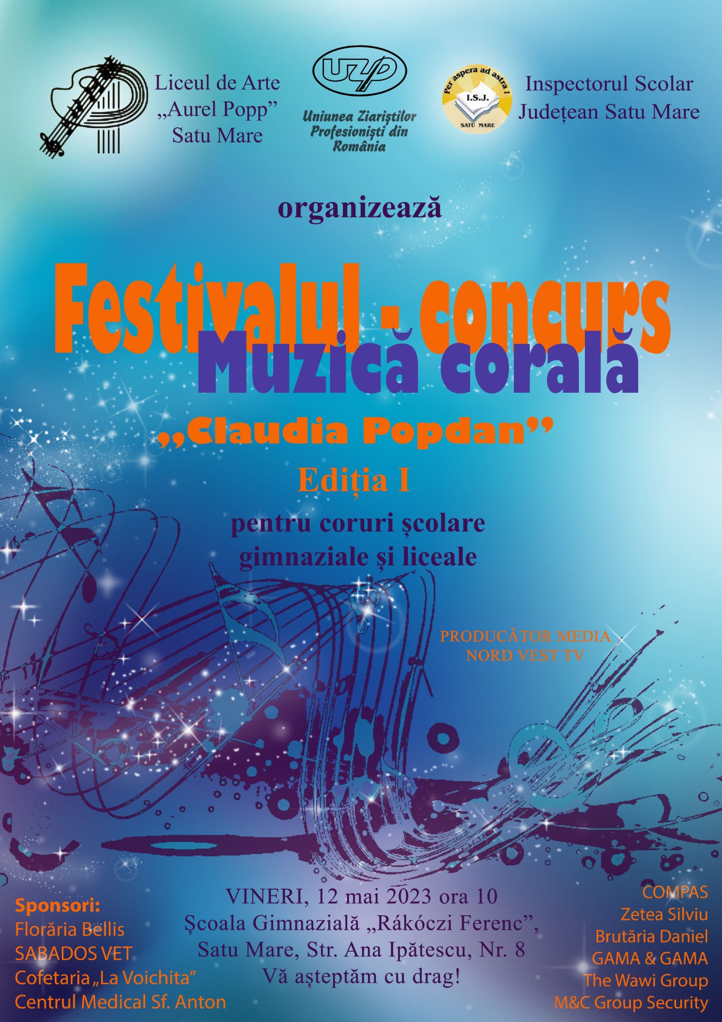 INVITAȚIE LA UN EVENIMENT MUZICAL ÎN PREMIERĂ PE  JUDEȚUL SATU MARE