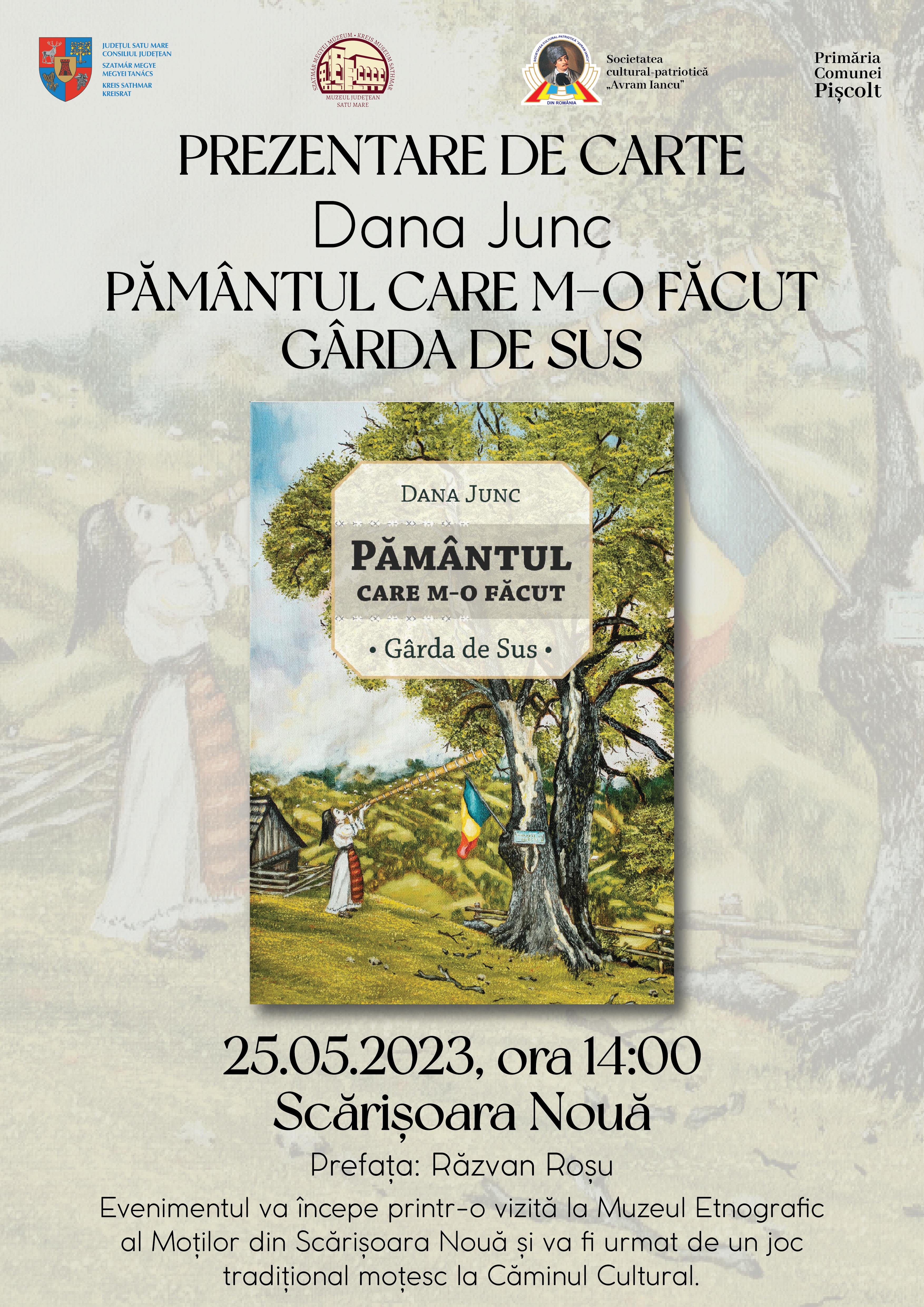 Prezentarea cărții „Pământul care m-o făcut. Gârda de Sus”, la Șcărișoara Nouă