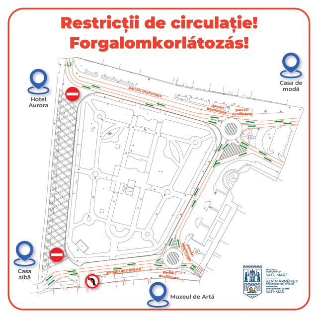 Reabilitarea Centrului Vechi al municipiului Satu Mare intra luna aceasta într-o nouă etapă