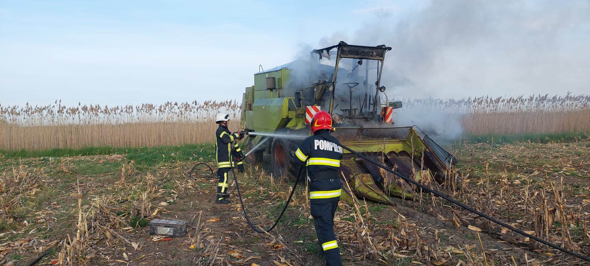 Incendii în cascadă, în județ
