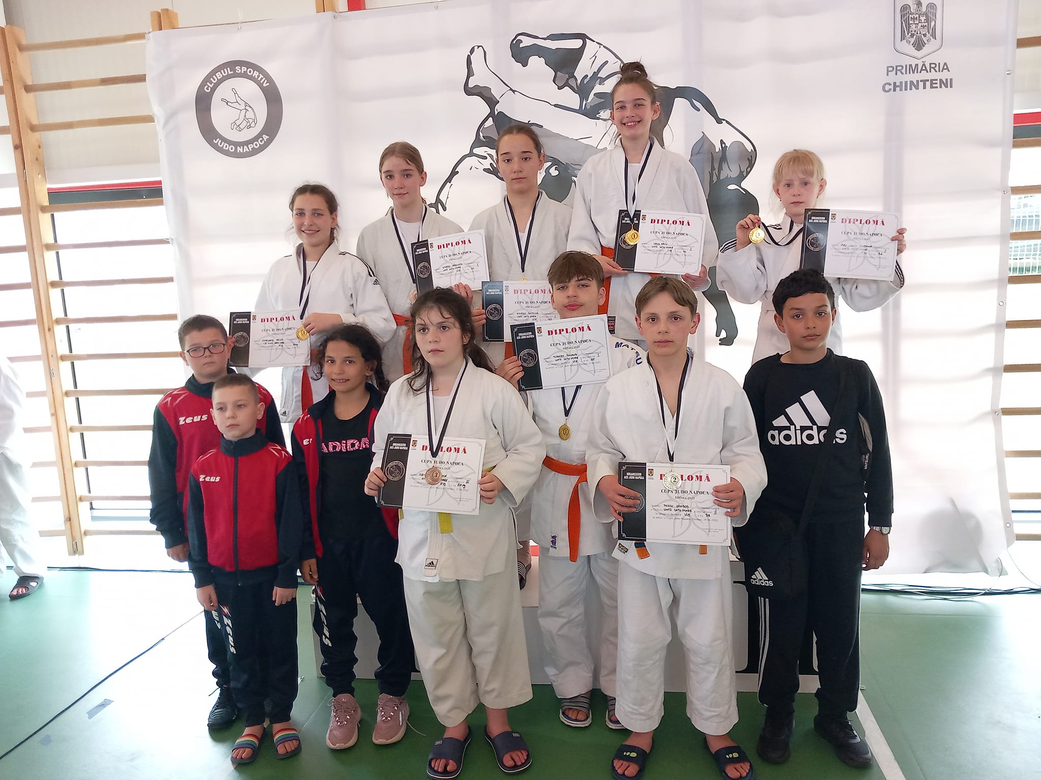 Nouă medalii pentru elevii  lui Terely, la Chinteni
