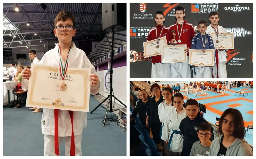 Frații Lénárd și Milán Süveg de la Sakura Carei, medaliați cu bronz la Campionatul Ungariei