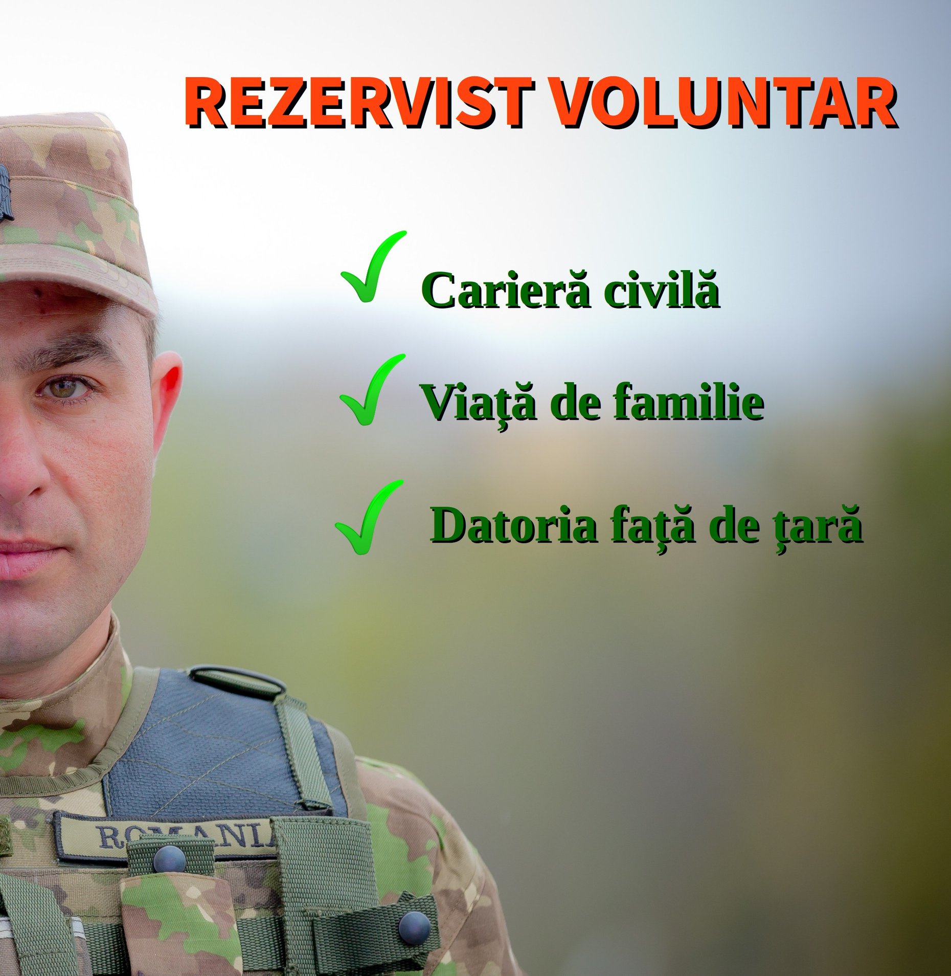 !!!Rezervist voluntar în Armata României!!!