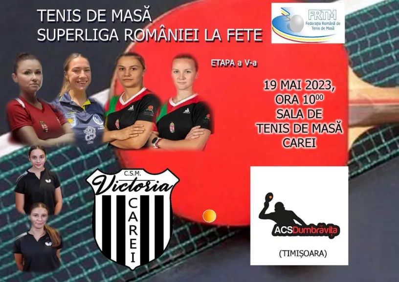 CSM Victoria Carei vs. ACS Dumbrăvița, vineri  în Superliga feminină