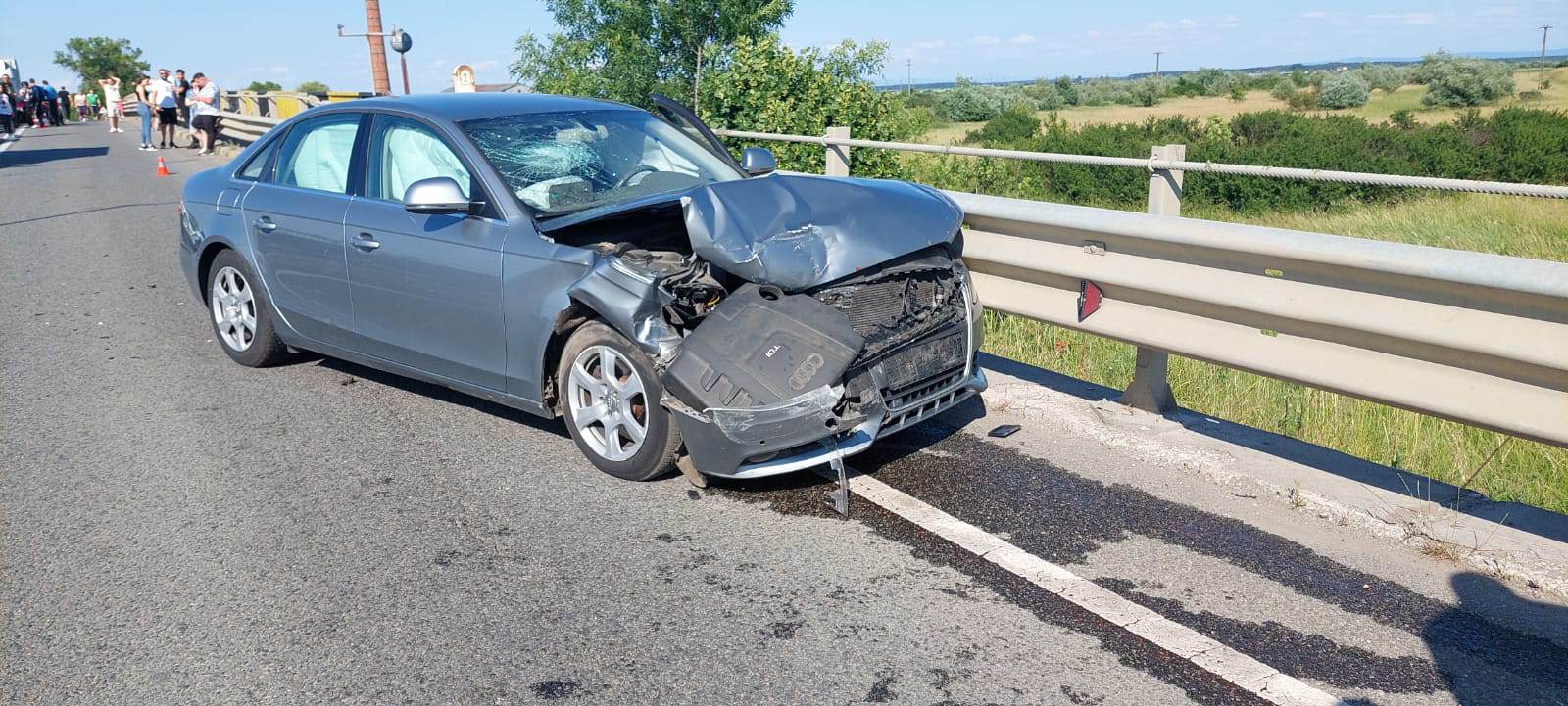 Accident în lanț lângă Satu Mare