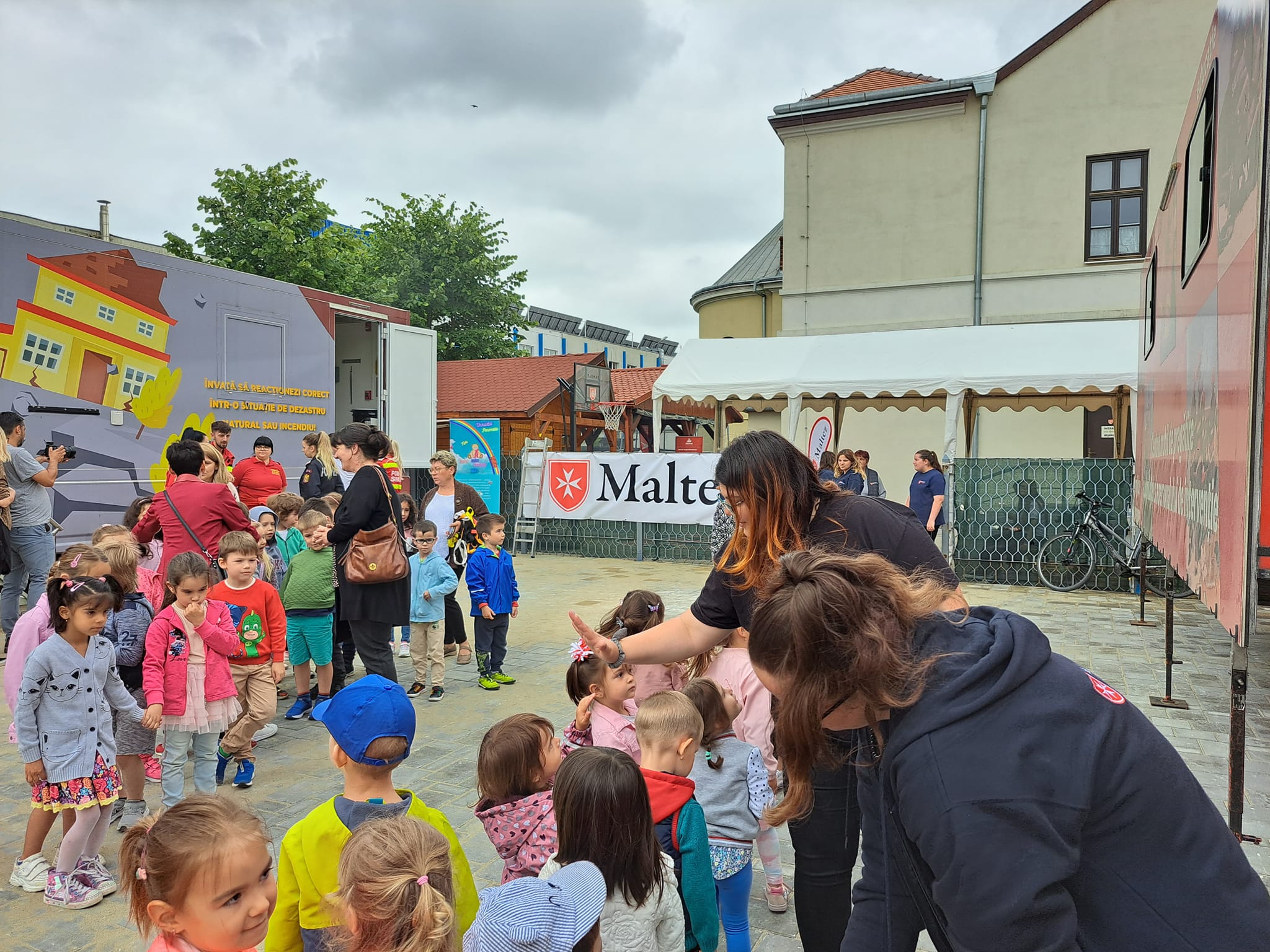 Ultima zi a Centrului mobil și a Caravanei Smurd în orașul nostru