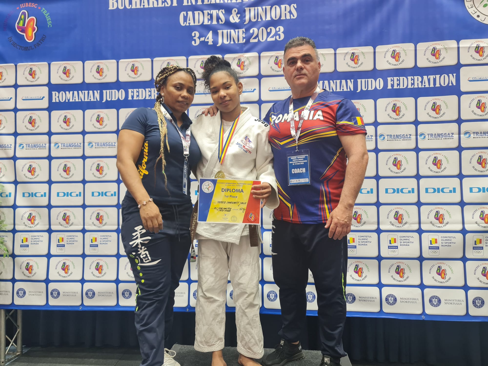 Cubaneza Margaret Jane Tamayo de la Judo Master Satu Mare se impune la București