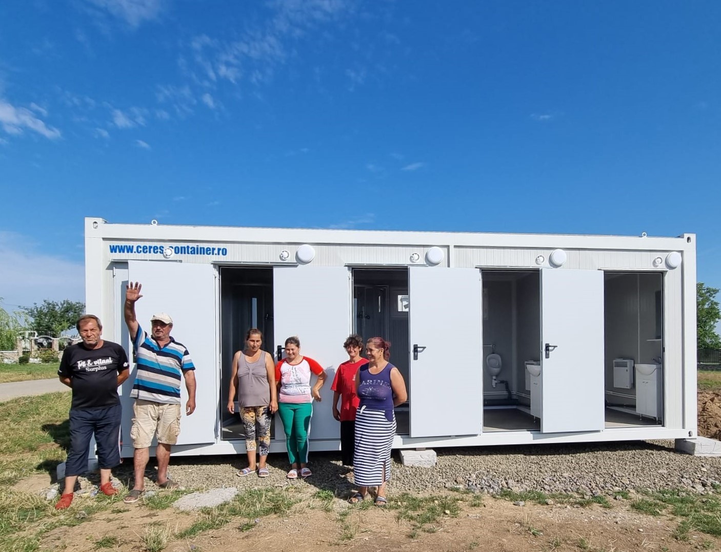 Au fost instalate primele containere sanitare în 4 localități din județul Satu Mare: Tășnad, Sărăuad, Ardud și Stâna