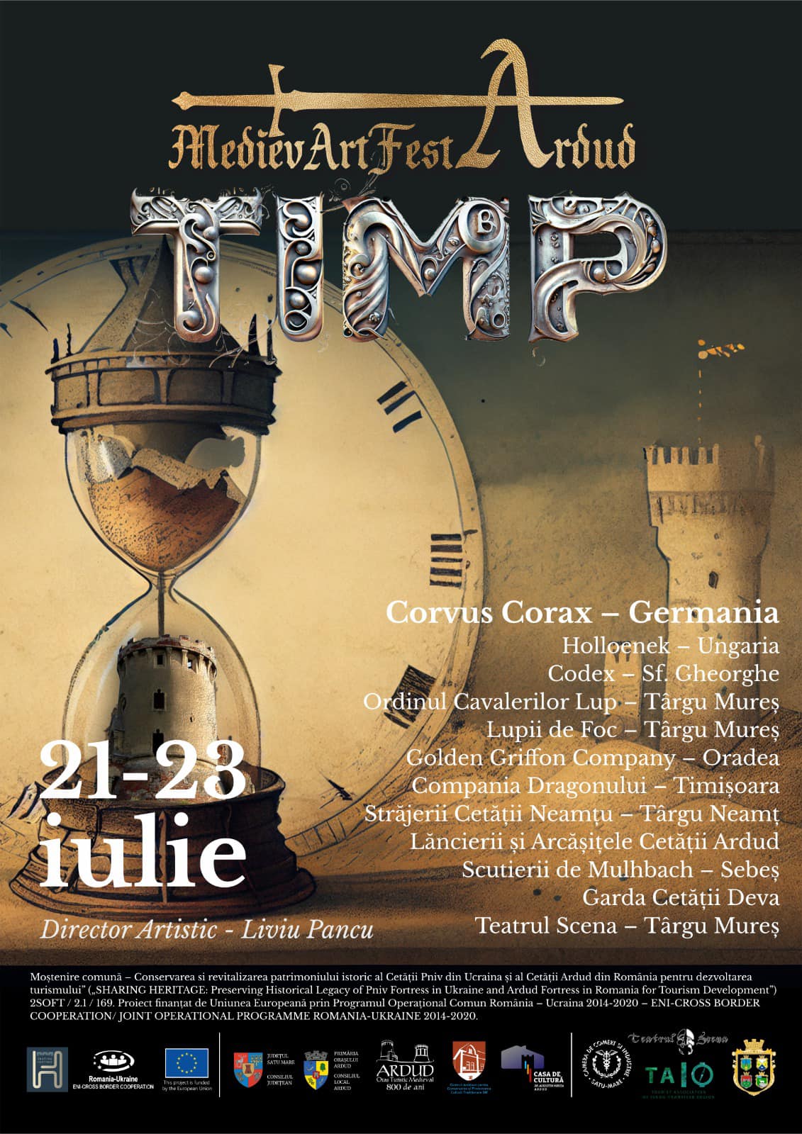 SĂRBĂTOARE! MedievArtFest Ardud 2023. PROGRAMUL  pe zile și ore