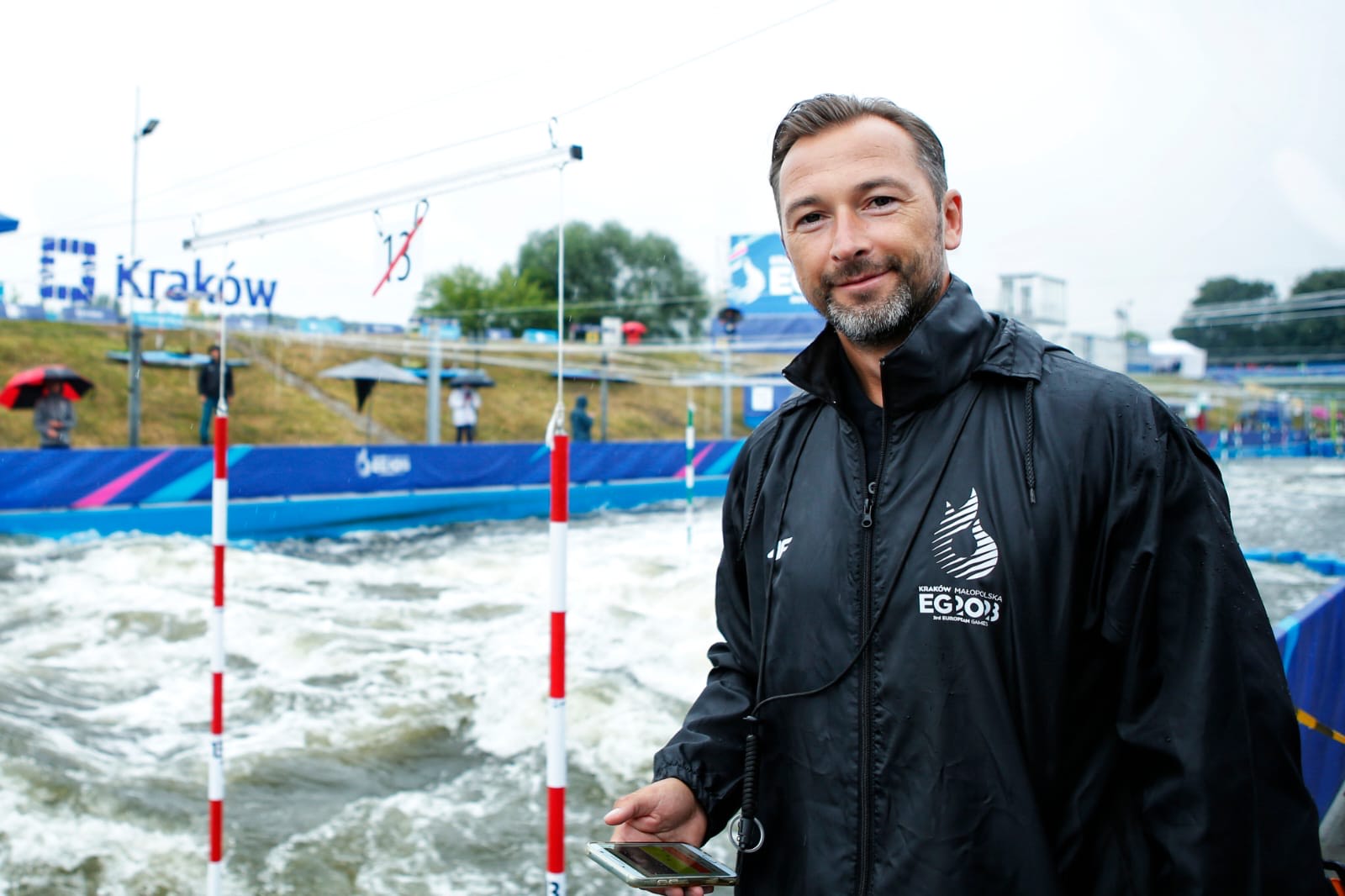 Ionuț Stancovici, sătmăreanul din comitetul de organizare a probei de caiac slalom de la  Jocurile Europene de la Cracovia