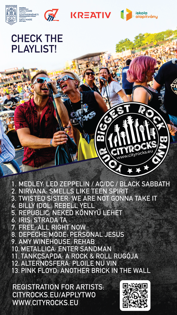 CityRocks, cel mai mare Flashmob de muzică rock, vine la Satu Mare