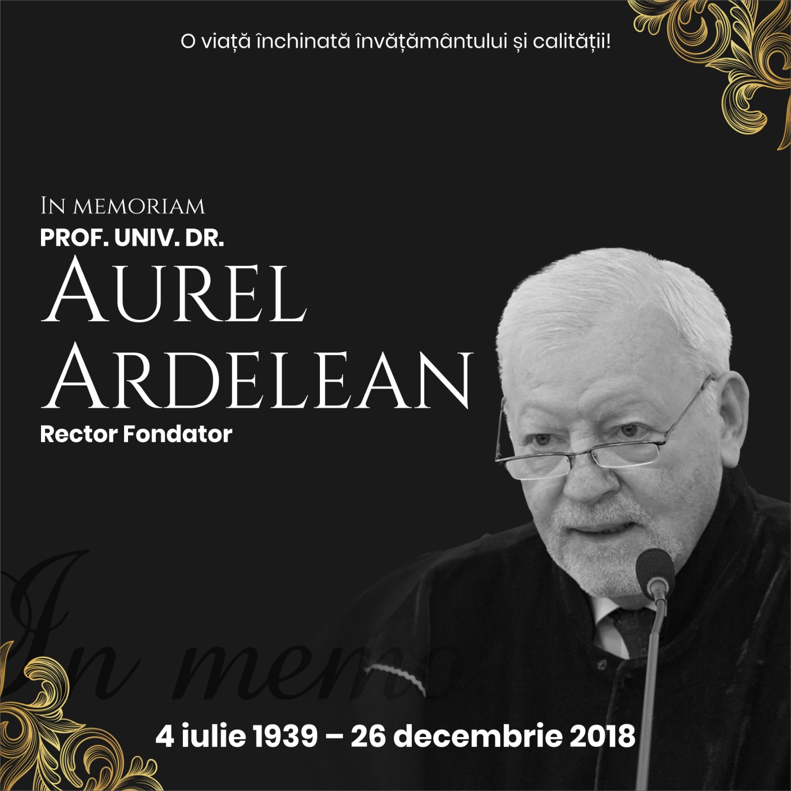 Aurel Ardelean, o amprentă în inimile tuturor