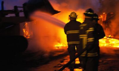 Casă distrusă de un incendiu  de amploare în județ