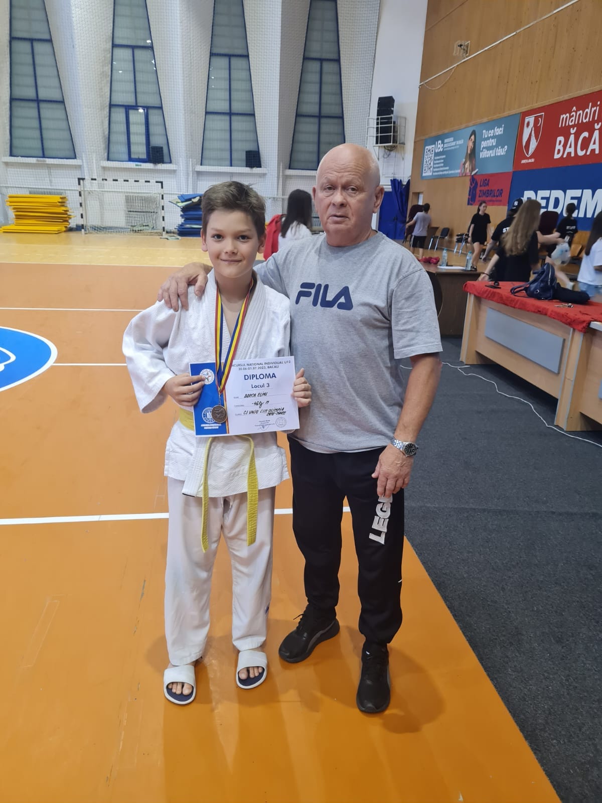 Elias Borca, medaliat  cu bronz la Naționale