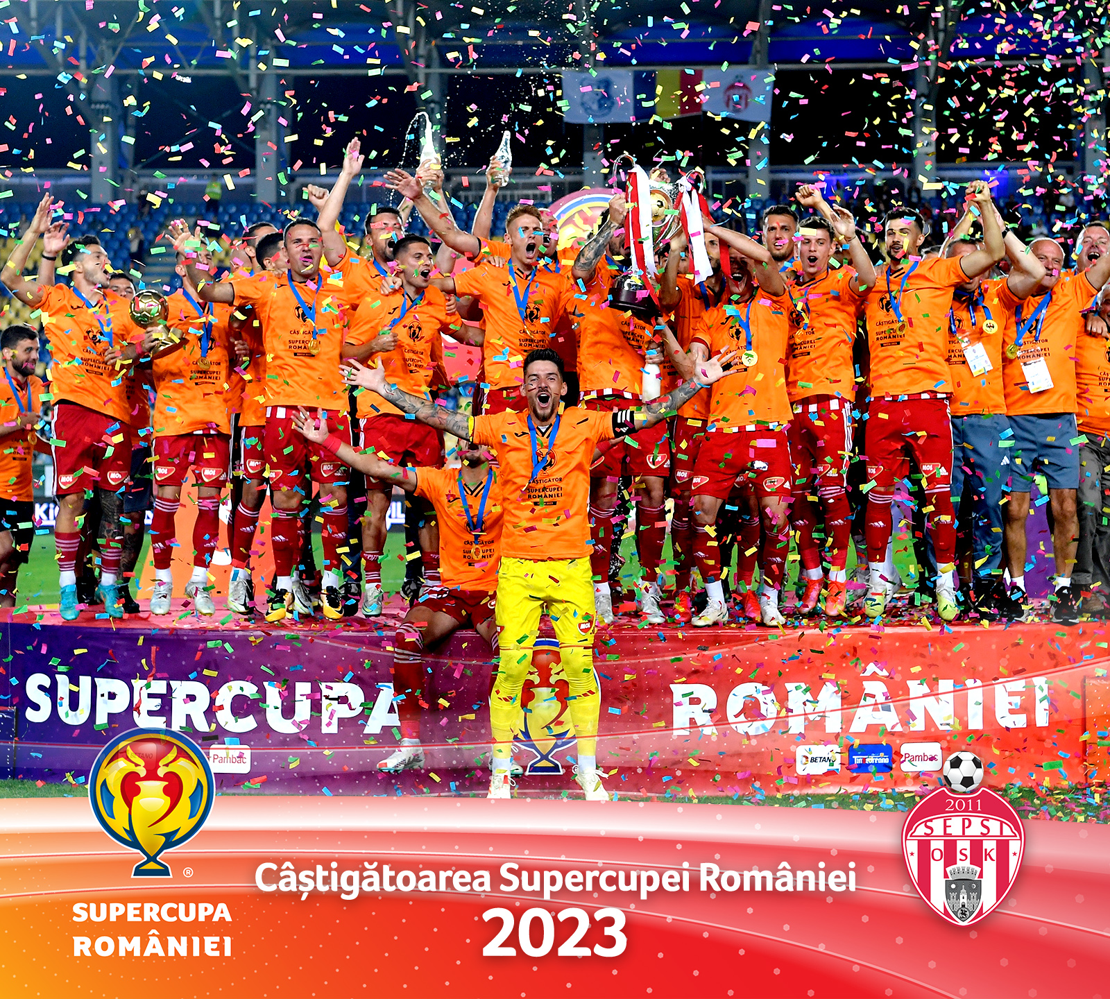 FRF. Sepsi a câştigat Supercupa României a doua oară consecutiv