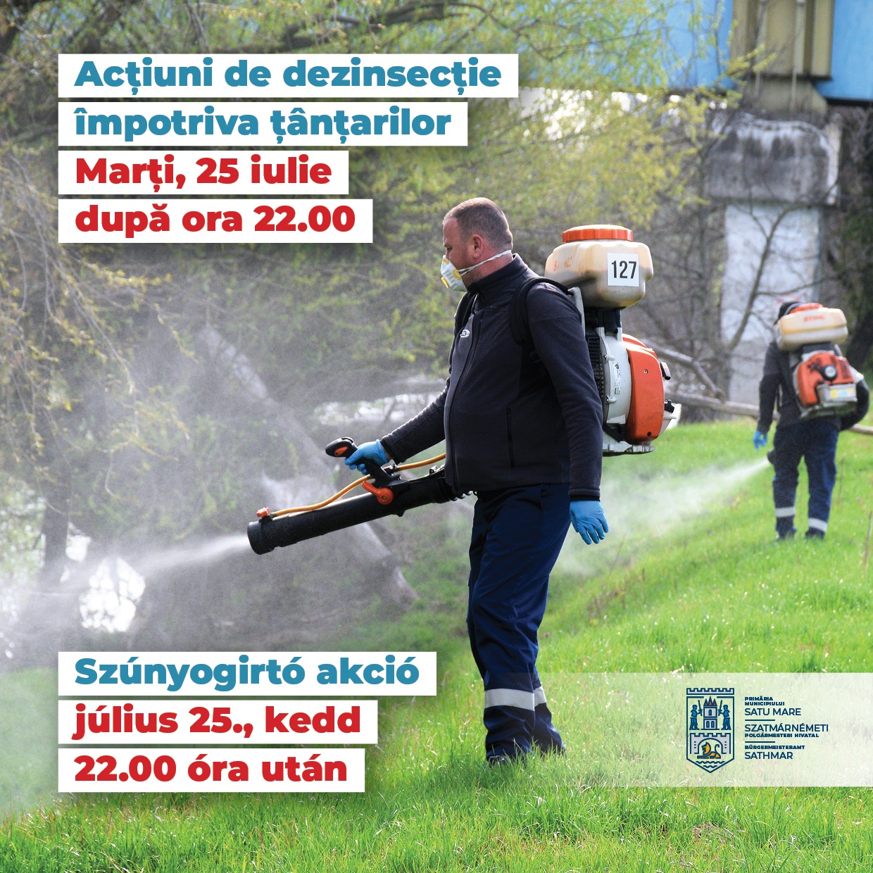 Vor avea loc dezinsecțiI împotriva țânțarilor