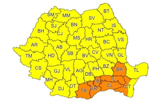 COD GALBEN DE CANICULĂ ÎN JUDEȚ
