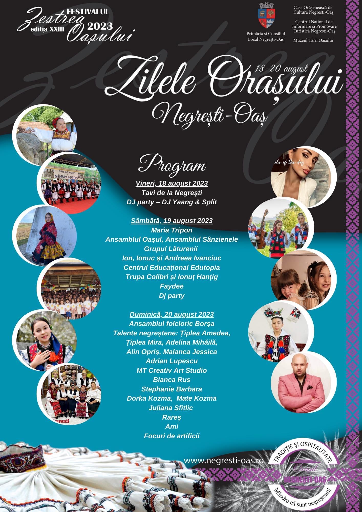  Zilele Orașului Negrești-Oaș revine cu ediția a XXIII-a